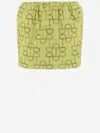 Gucci Horsebit Print Cotton Mini Skirt