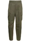 Gucci Gg Canvas-trimmed Cotton Cargo Pants In Green