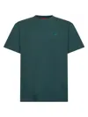 Gucci Men Cotton T-shirt With Embroidered Gg Incrocio Logo In Green