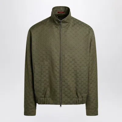 Gucci Gg Supreme Jacket In Green