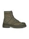 Gucci Army Green Gg Fabric Ankle Boots In Green