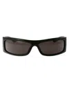 Gucci Green Green Grey Acetate Sunglasses In Black