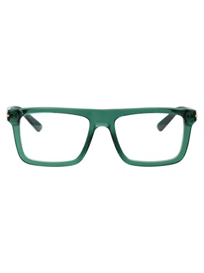 Gucci Green Green Transparent Acetate Glasses