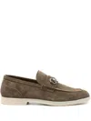 Gucci Konrad Suede Loafers In Neutrals