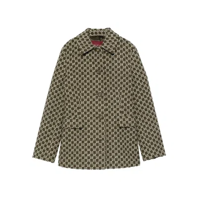 Gucci Green Jackets - Tweed Jackets Women In Multi