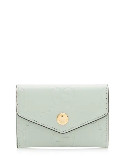 Pre-owned Gucci Green Leather Card Case (authentic Pre-loved)