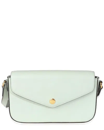 Gucci Green Leather Gg Super Mini Shoulder Bag (authentic Pre-loved)