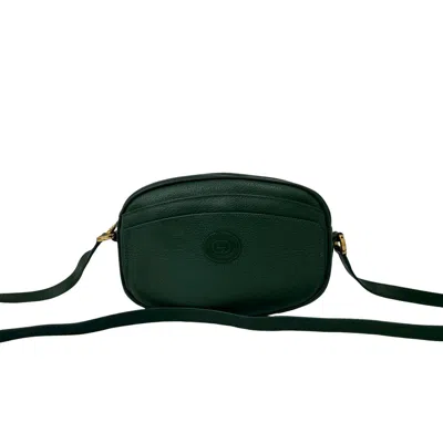 Pre-owned Gucci Green Leather Pochette Shoulder Bag ()
