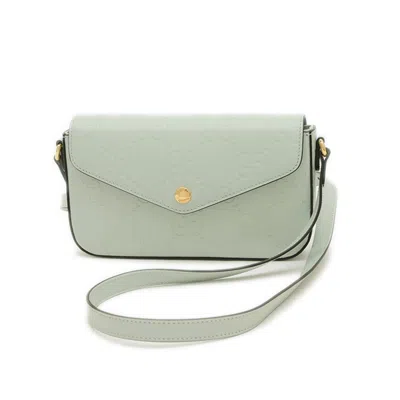 Pre-owned Gucci Green Leather Shoulder Bag ()