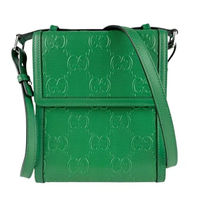 Pre-owned Gucci Green Leather Shoulder Bag ()