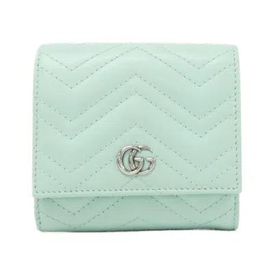 Pre-owned Gucci Green Leather Wallet (bi-fold) ()