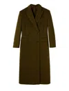 Gucci Green Lightweight Wool Mohair Coat In Dark Green