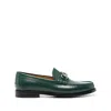 Gucci Horsebit-detail Leather Loafers In Green