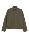 Gucci Forest Green Gg Canvas Bomber Jacket In Brown