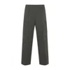 Gucci Stretch Waistband Straight Leg Trousers In Green