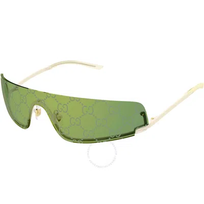 GUCCI GUCCI GREEN LOGO SHIELD UNISEX SUNGLASSES GG1561S 003 99