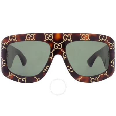 Gucci Green Mask Men's Sunglasses Gg0983s 002 59 In Neutral