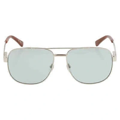 Pre-owned Gucci Green Navigator Men's Sunglasses Gg1223s 004 60 Gg1223s 004 60