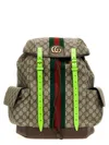 GUCCI GREEN OPHIDIA GG MIDI BACKPACK