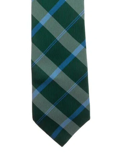 Pre-owned Gucci Green Patterned Tie