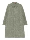 Gucci Green Polyester Coat In Green