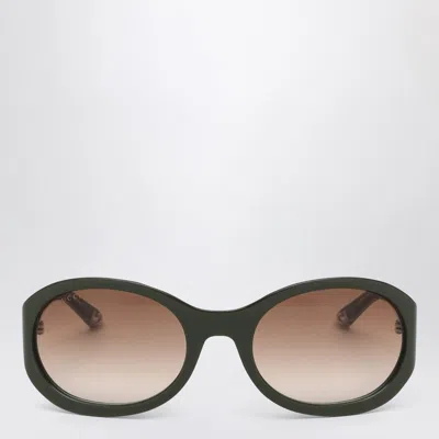 Gucci Green Round Sunglasses