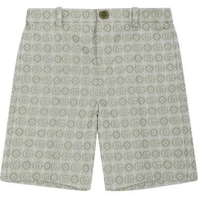Gucci Kids' Green Shorts For Baby Boy With Double G