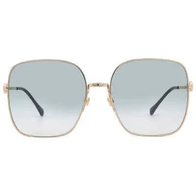 Pre-owned Gucci Green Square Ladies Sunglasses Gg0879s 003 61 Gg0879s 003 61