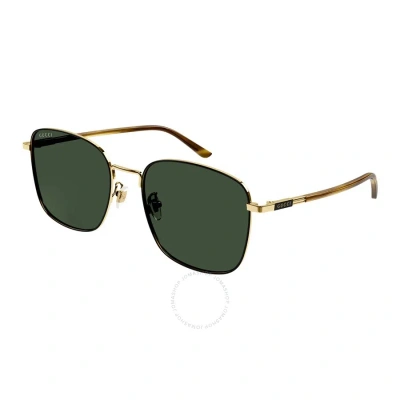 Gucci Green Square Men's Sunglasses Gg1350s 003 58