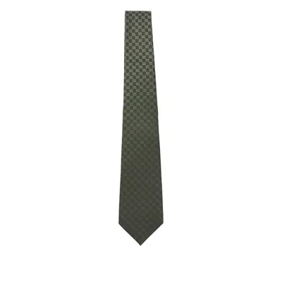 Gucci Monogram Tie In Green