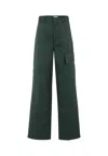 Gucci Green Trousers For Boy With Gg Motif In Green