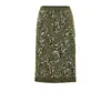 Gucci All-over Sequined Melange Longuette In Green