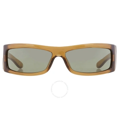 Gucci Green Wrap Men's Sunglasses Gg1492s 003 64 In Brown / Green