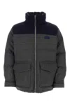 Gucci Dark Grey Wool Blend Down Jacket In Gray