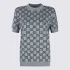 Gucci Reversible Gg Wool Jacquard Top In Multi