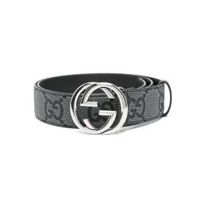 Gucci Grey Belts Men In Gray