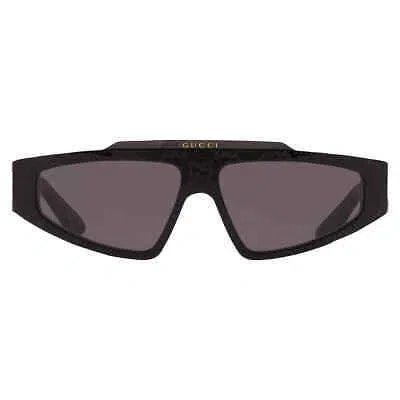Pre-owned Gucci Grey Browline Ladies Sunglasses Gg1591s 001 58 Gg1591s 001 58 In Gray