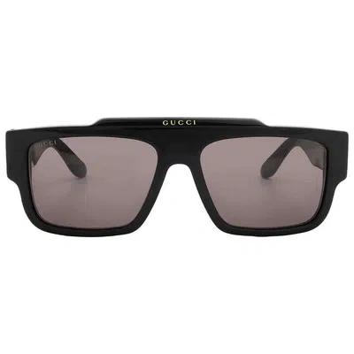 Pre-owned Gucci Grey Browline Men's Sunglasses Gg1460s 001 56 Gg1460s 001 56 In Gray