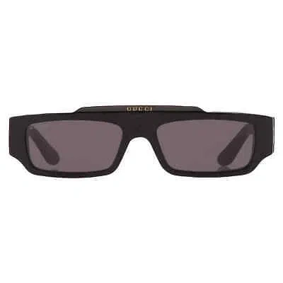 Pre-owned Gucci Grey Browline Men's Sunglasses Gg1592s 001 55 Gg1592s 001 55 In Gray