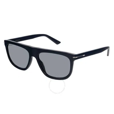Gucci Grey Browline Men's Sunglasses Gg1726s 003 56 In Black