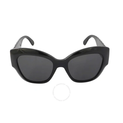Gucci Grey Butterfly Ladies Sunglasses Gg0808s 001 53 In Black / Grey