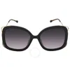 Gucci Grey Butterfly Ladies Sunglasses Gg1021s 002 56 In Grey