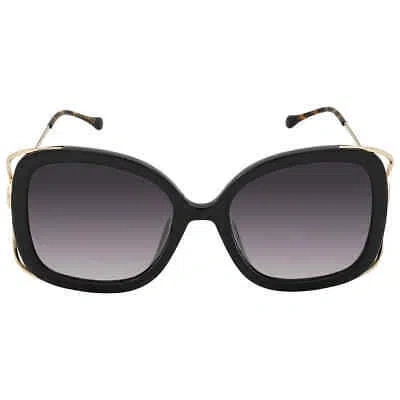 Pre-owned Gucci Grey Butterfly Ladies Sunglasses Gg1021s 002 56 Gg1021s 002 56 In Gray