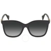 Gucci Womens Black Gg1071s Square-frame Acetate Sunglasses In Black / Grey