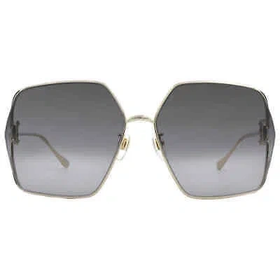 Pre-owned Gucci Grey Butterfly Ladies Sunglasses Gg1322sa 001 64 Gg1322sa 001 64 In Gray