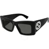 Gucci Grey Butterfly Ladies Sunglasses Gg1842s 001 53 In Black
