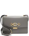 Gucci Grey Calfskin Zumi Small Crossbody (authentic Pre-loved)