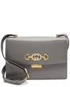 Gucci Grey Calfskin Zumi Small Crossbody (authentic Pre-loved) In Gray