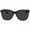 GUCCI GUCCI GREY CAT EYE LADIES SUNGLASSES GG0024S 001 58