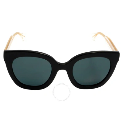Gucci Grey Cat Eye Ladies Sunglasses Gg0564sn 001 51 In Black / Grey